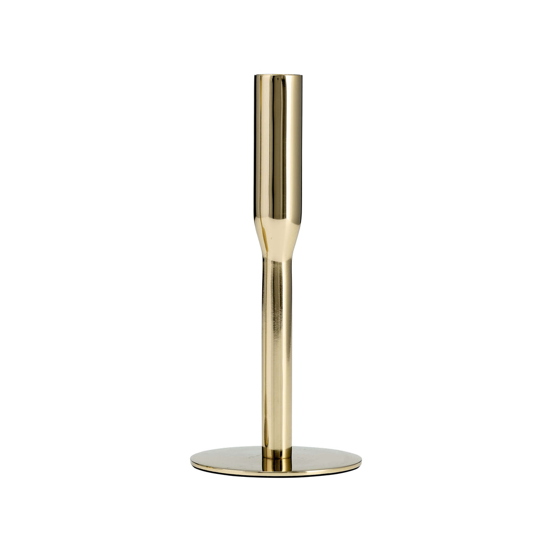 Metal, 8"h Taper Candle Holder, Gold