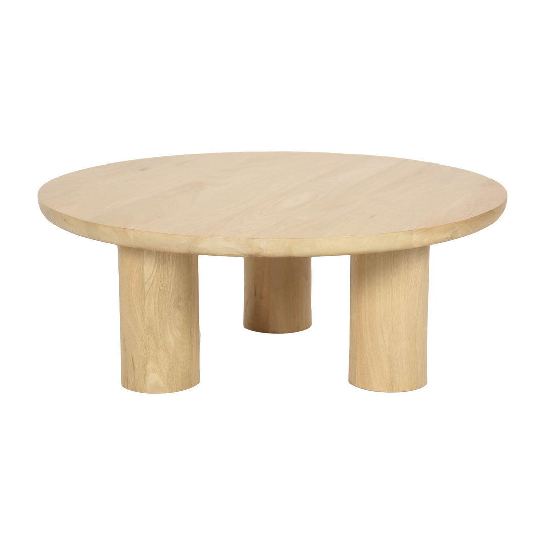Wood, 35"  Scandinavian Coffee Table, Nat Kd