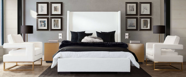 Seattle Queen Bed w/ Wing Accents