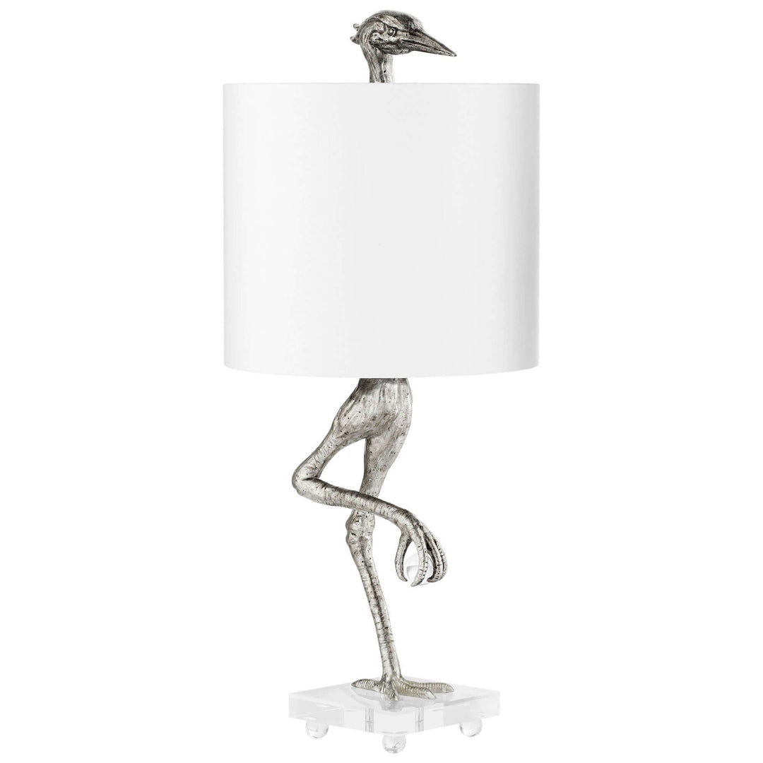 Ibis Silver Leaf Medium Table Lamp