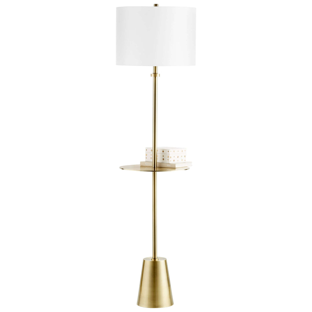 Peplum Floor Lamp | Brass