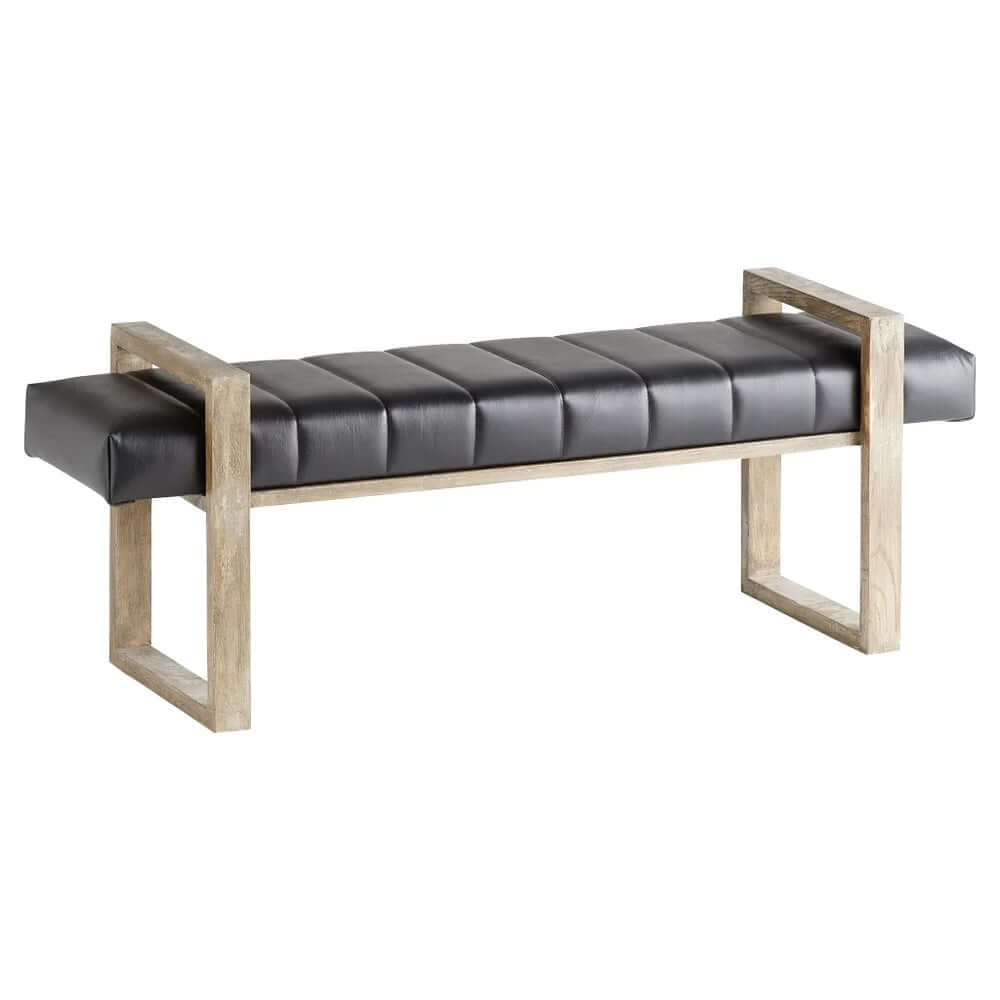Polar Wood Seating Bench Designed by J. Kent Martin | Black