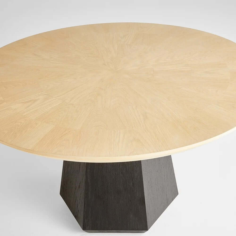 Lamu Dining Table Designed by J. Kent Martin | Natural Oak | Black