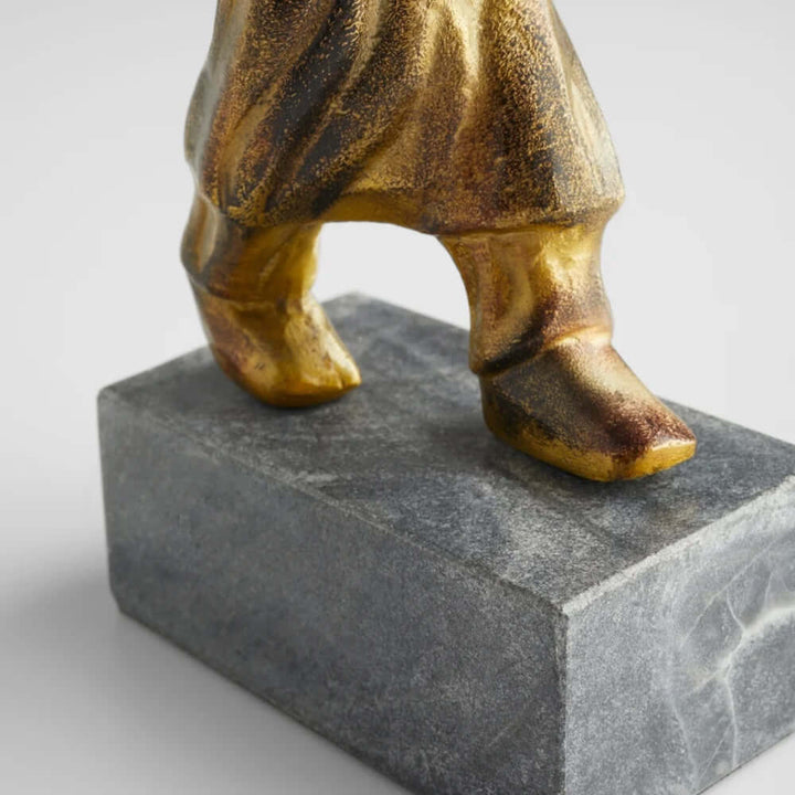 Epicurus Sculpture | Aged Brass