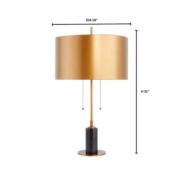 McArthur Table Lamp Designed by J. Kent Martin | Brass