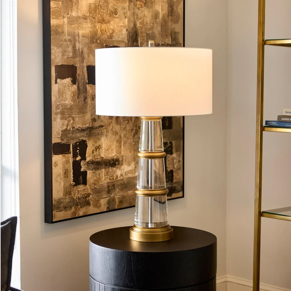 Bellamy Crystal Table Lamp Designed by J. Kent Martin