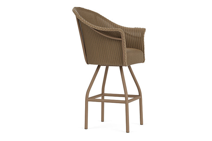 Vista Gardens Swivel Bar Stool with Padded Seat