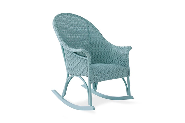 Vista Gardens High Back Porch Rocker with Padded Seat