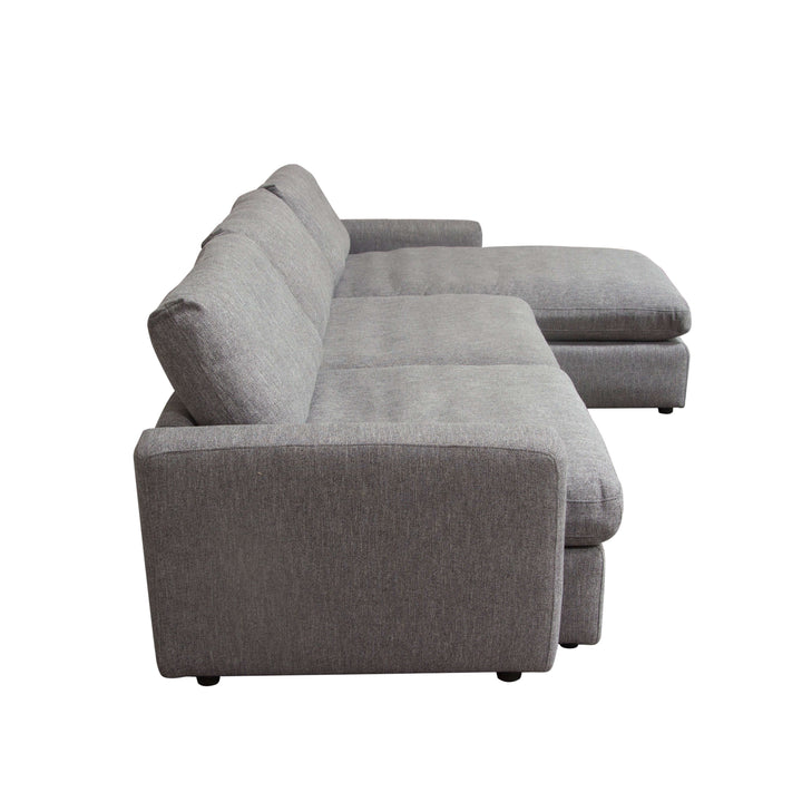 Arcadia 2PC Reversible Chaise Grey Sectional