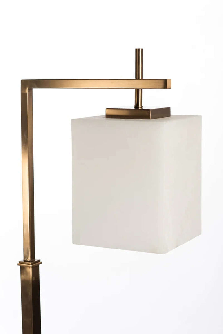Quadrillee 65" Brass Floor Arched Lamp