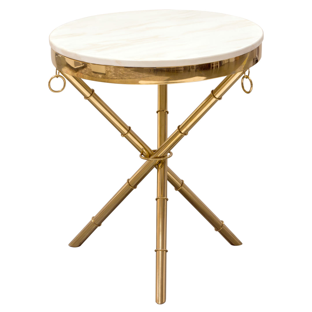 Reed Marble Accent Table