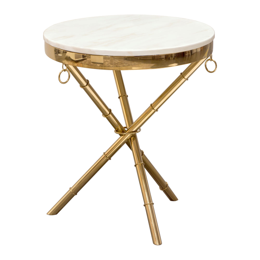 Reed Marble Accent Table