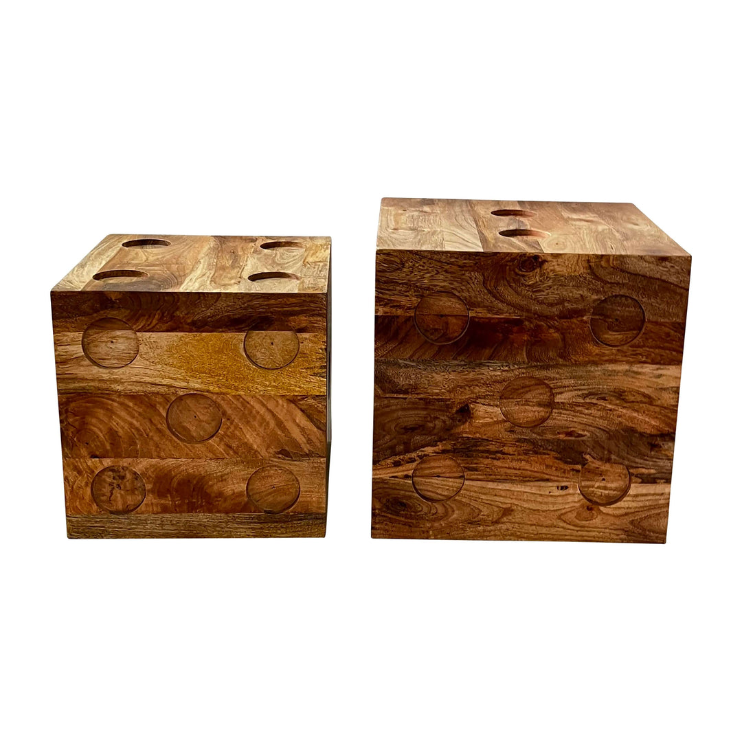 S/2 16/18 Side Tables, Natural