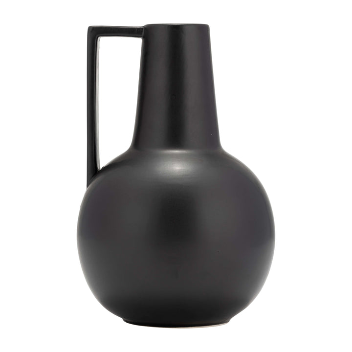 Cer,9",vase,black