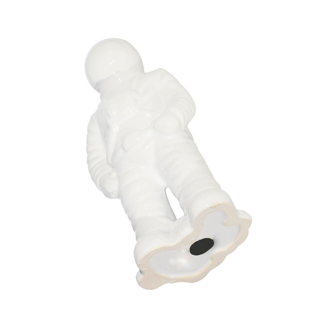 Ceramic 12" Astronaut Statuette, White