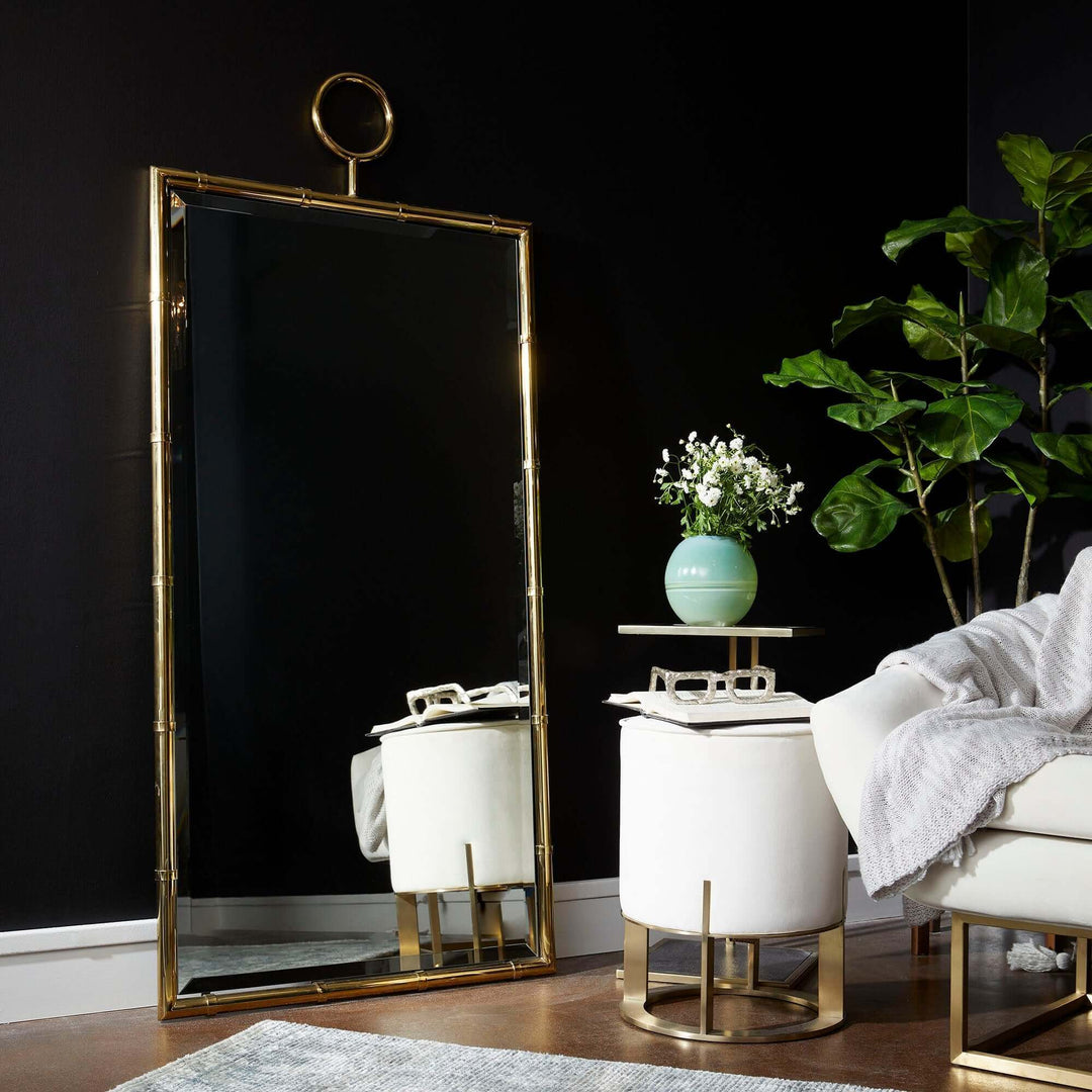 Golden Image Floor Mirror | Brass