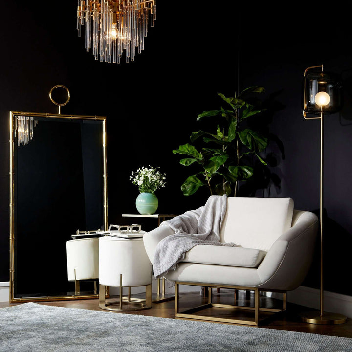 Golden Image Floor Mirror | Brass