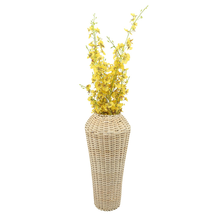 Wicker, 19"h Decorative Vase, Natural