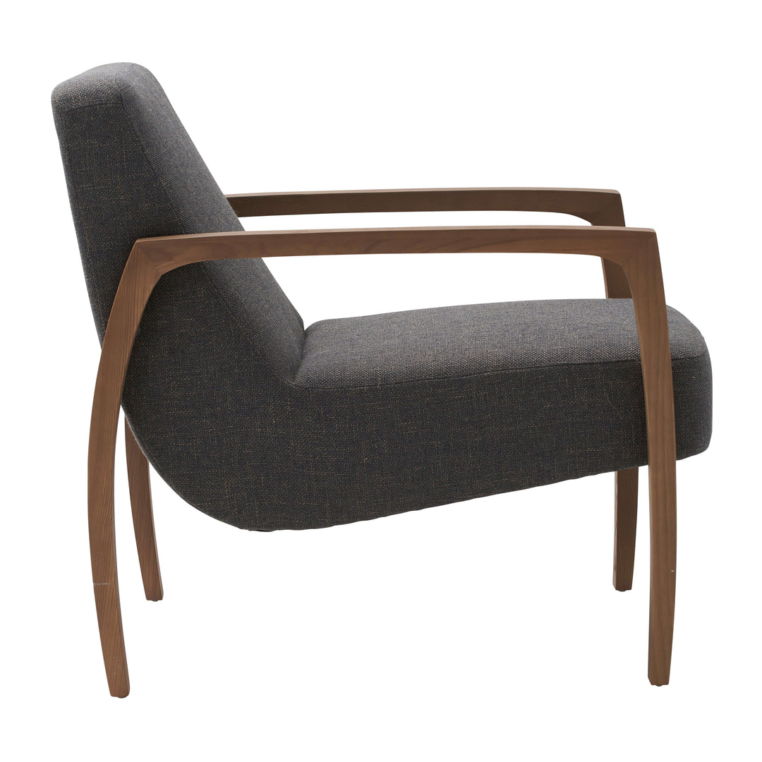 Modern Versatile, Wood Armchair, Gray