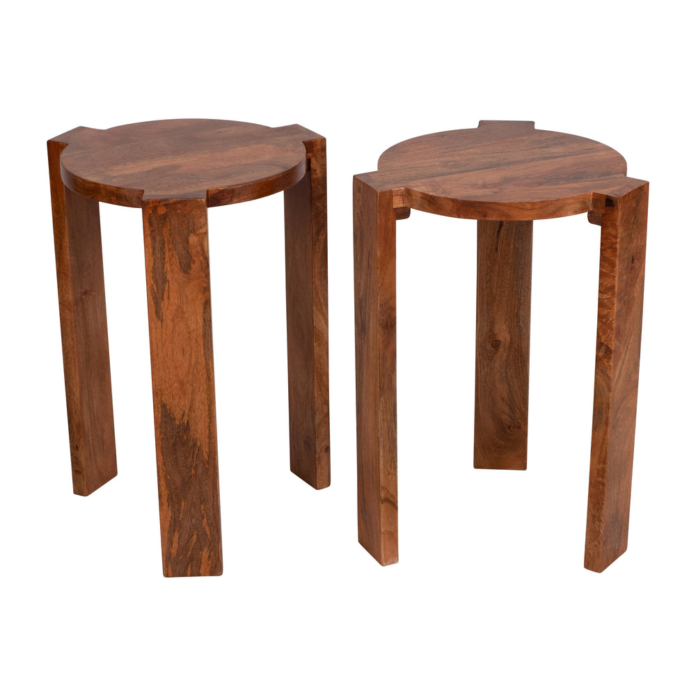 Wood, S/4 14x20 Accents Tables, Brown