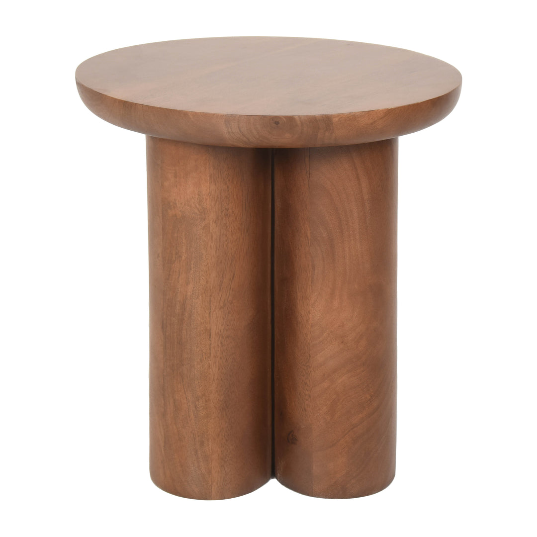Wood, 18" Scandinavian Side Table, Brown