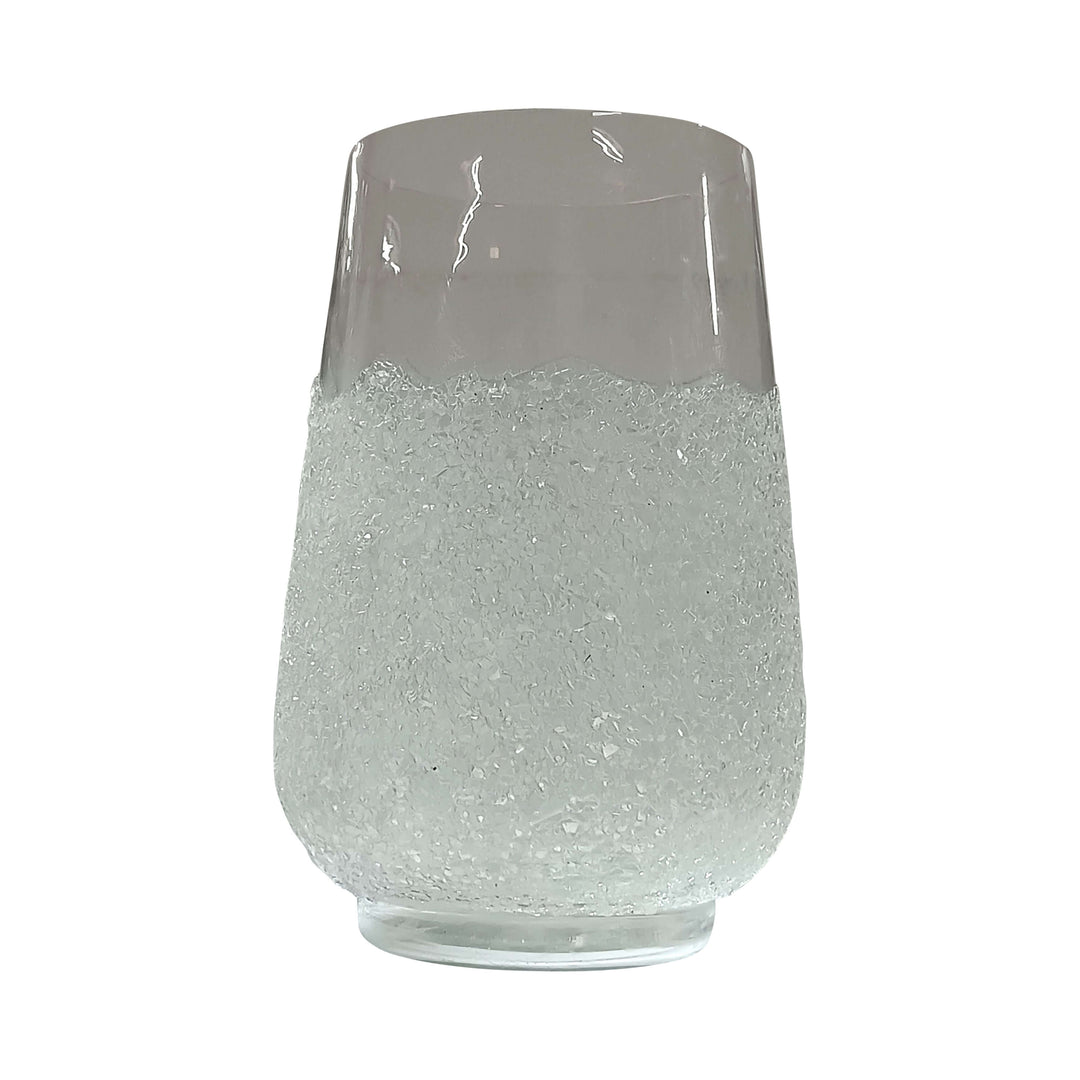 Glass, 10" Sugar Vase, Clear