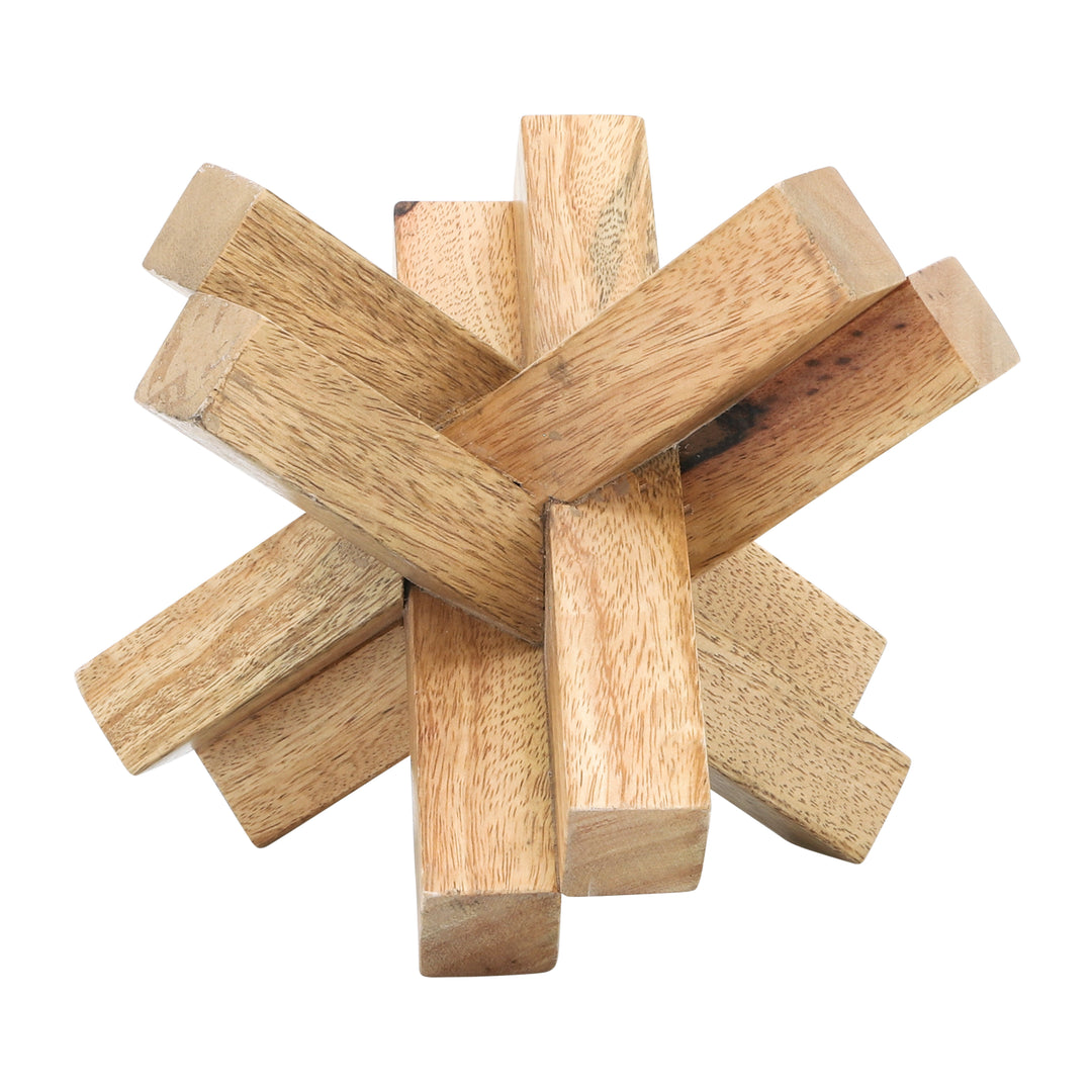 Wood, 6x6 Jack, Brown