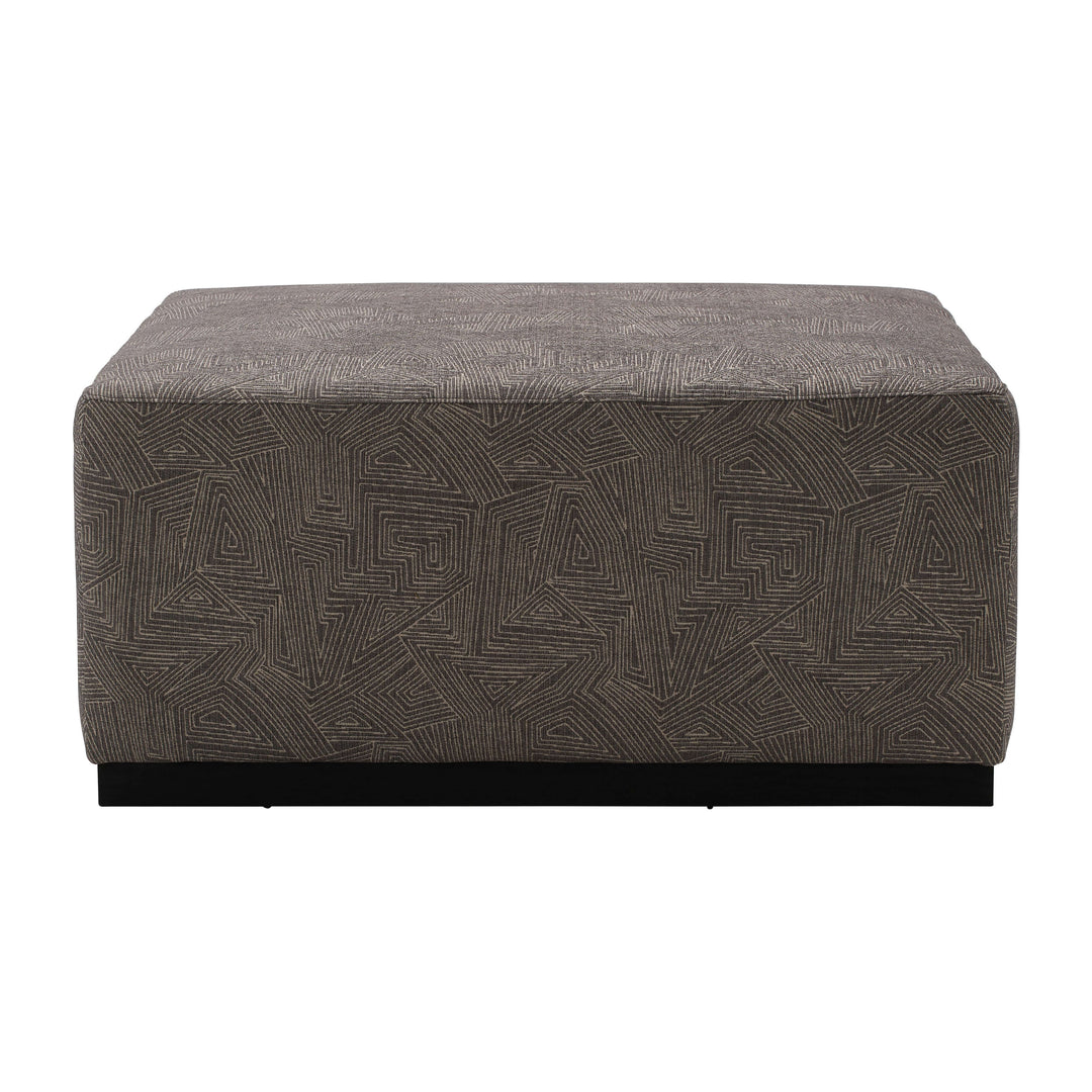 40x18 Upholstered Square Ottoman, Gray