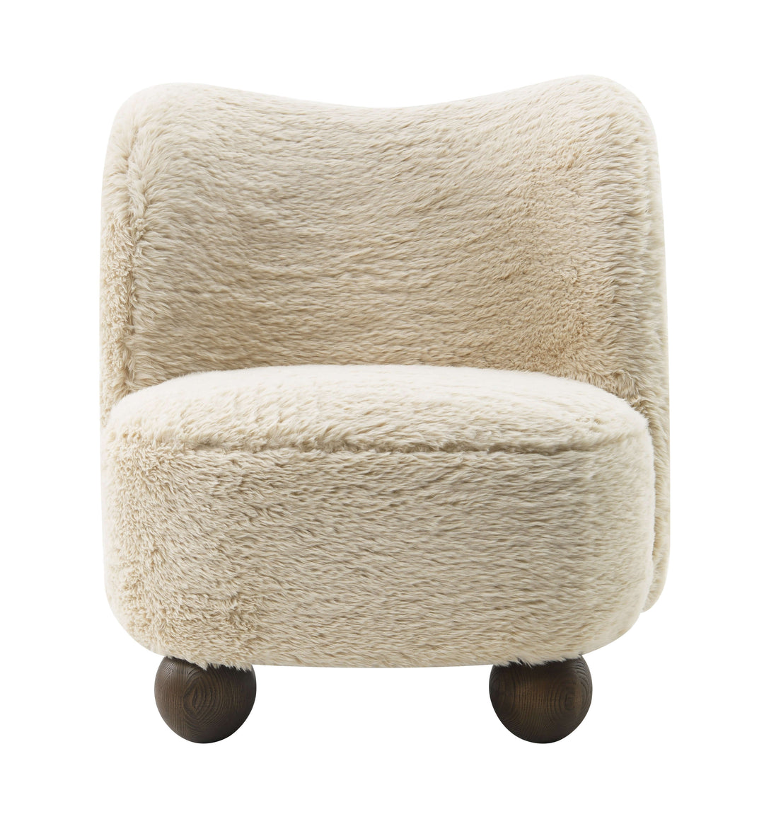 Ball-foot Accent Chair, Ivory