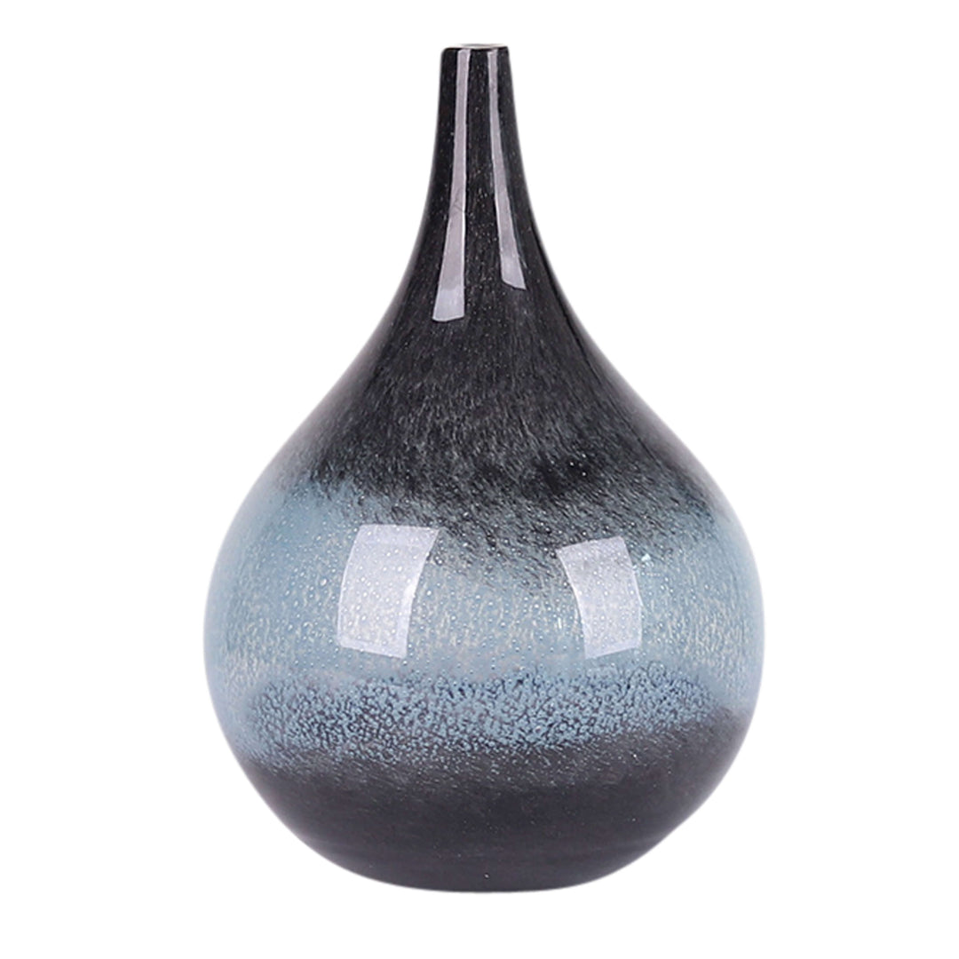 Glass, 12" Vase Blue Ombre