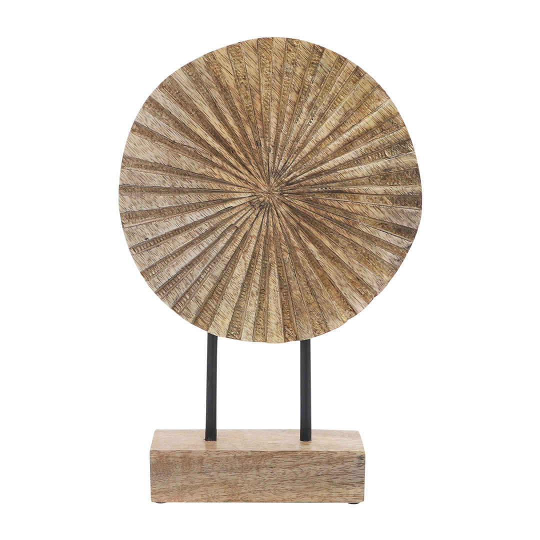 Wood, 12'h Pinwheel Deco, Natural