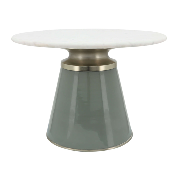 Marble Top, 17"h Nebular Coffee Table, Gray