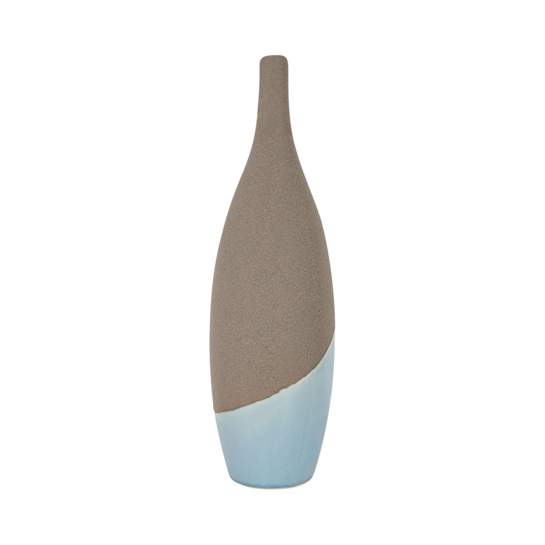 Cer, 11" Half Dipped Vase, Blue
