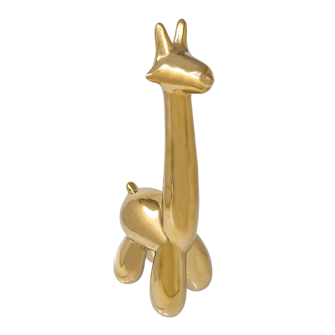 Gold Giraffe Balloon Animal