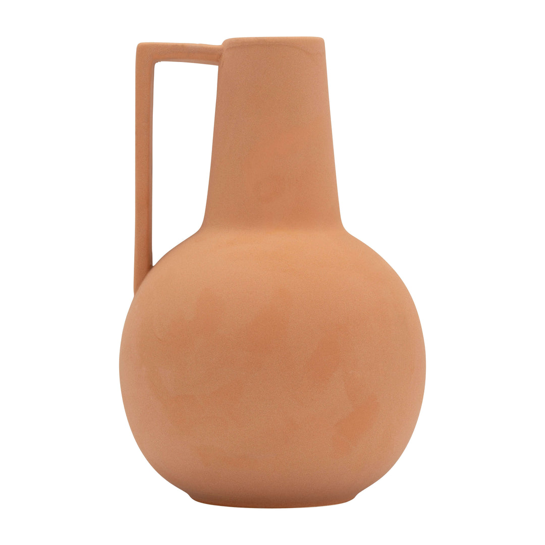 Cer,9",vase,terracota