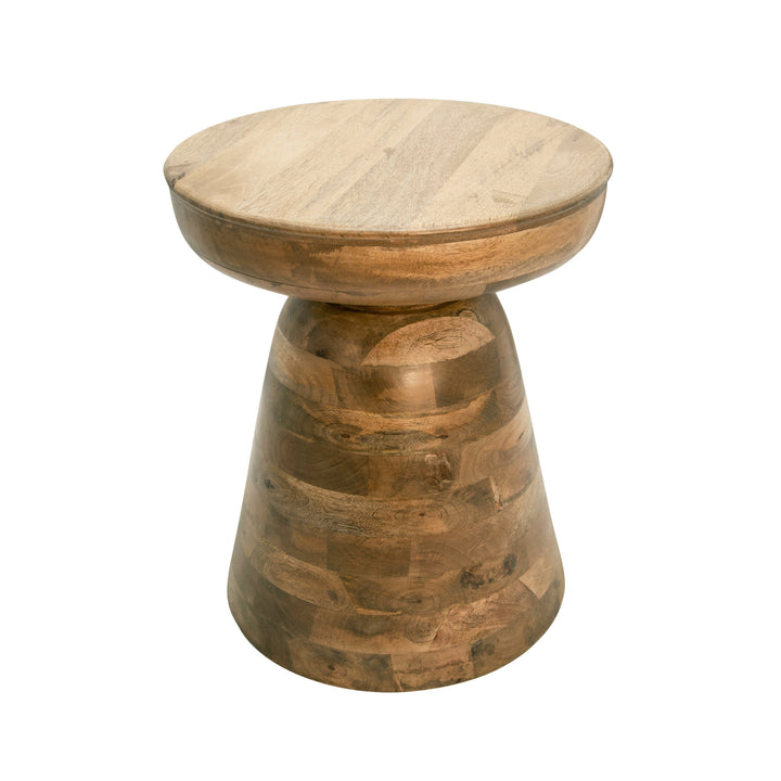 Wood 19" Side Table, Brown