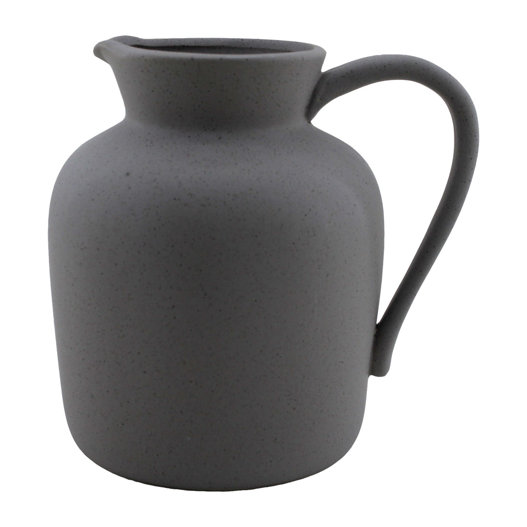 Cer, 7" Pitcher Vase, Gray