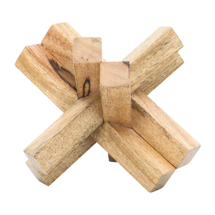 Wood, 6x6 Jack, Brown