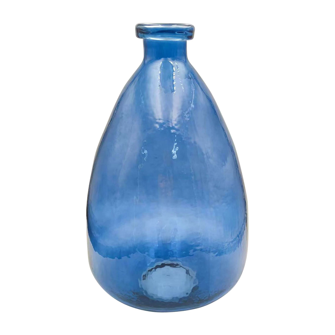 Glass, 19" Balloon Vase, Blue