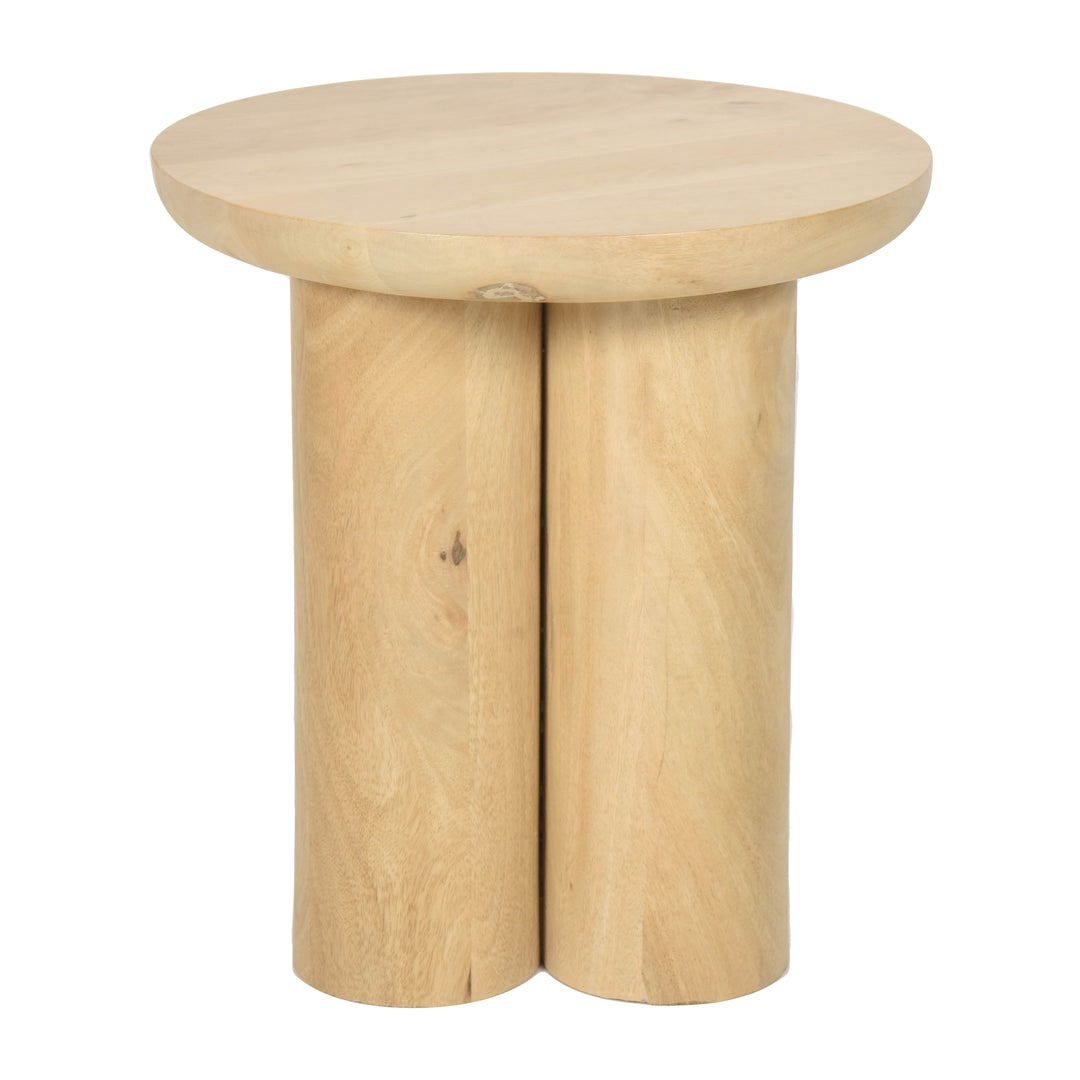 Wood, 18" Scandinavian Farmhouse Side Table, Nat