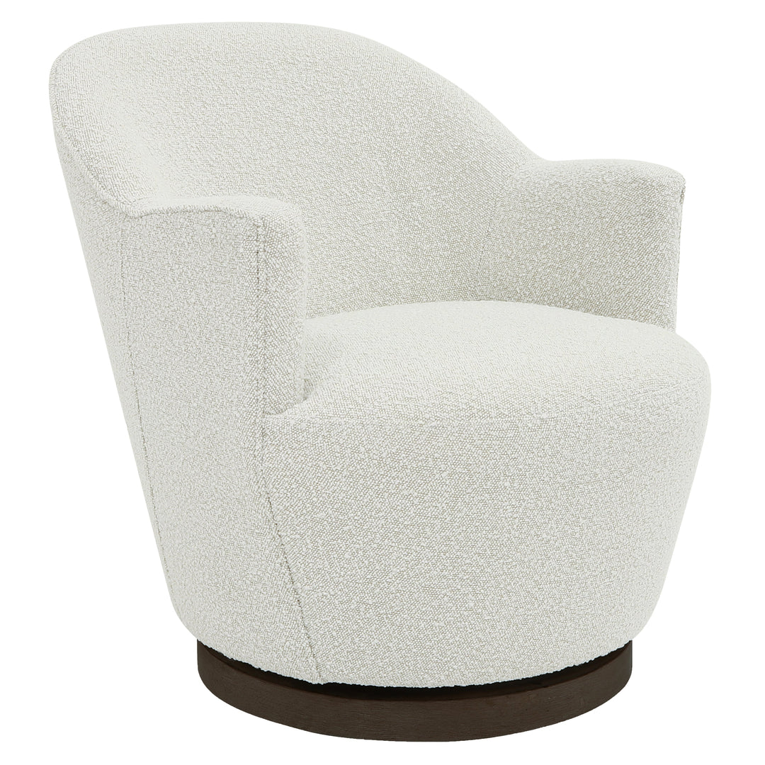 Wood, Swivel Chair, Ivory Kd