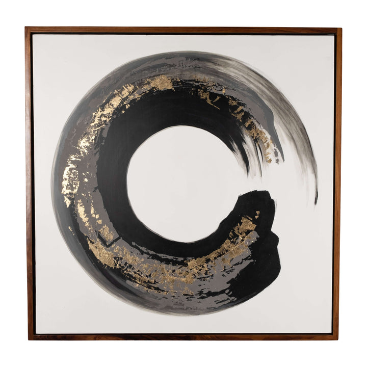 95x47,s/2 Hand Painted Letter O Frames, Blk/gold