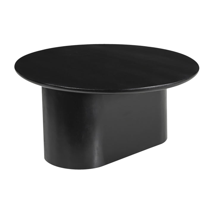 Wood, 31" Minimalist Coffee Table, Black