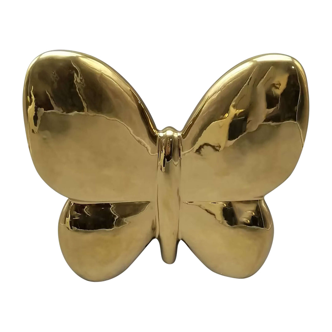 Cer, 8" Balloon Butterfly, Gold