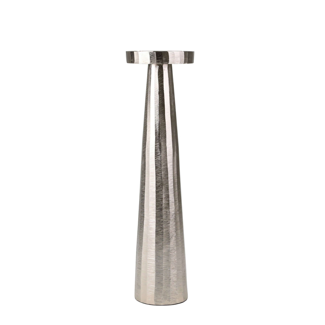 Aluminum 20" Pillar Holder, Silver