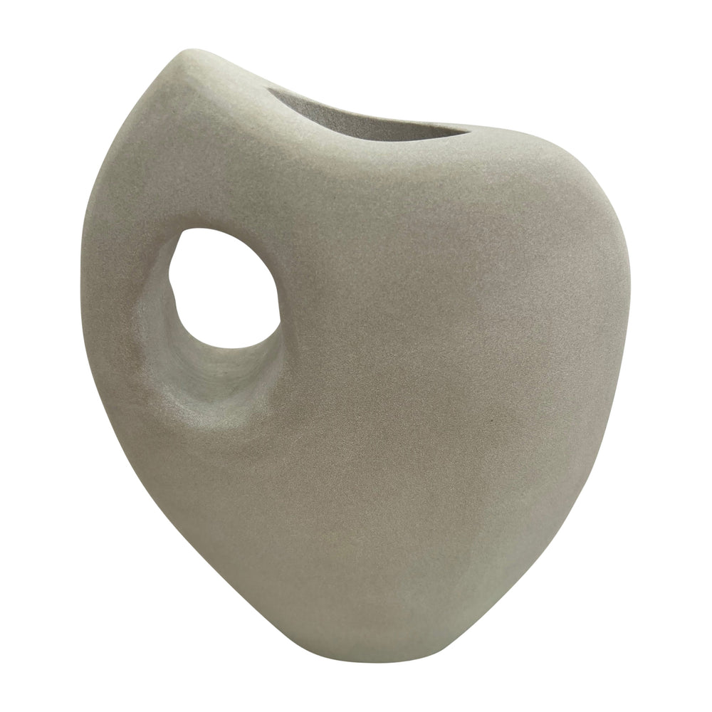 Stone, 12" Tribal Vase, Natural