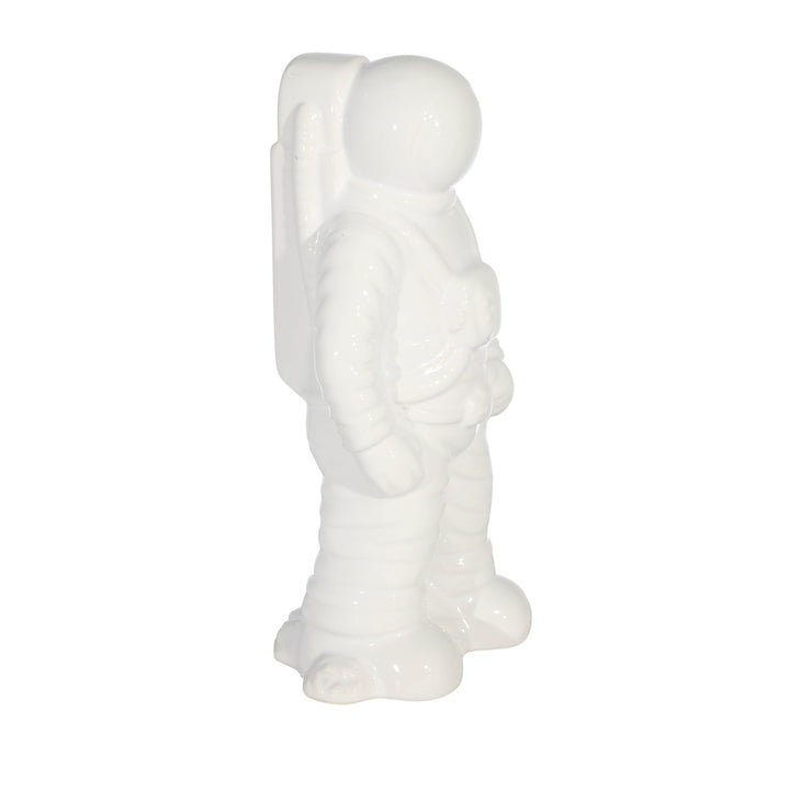 Ceramic 12" Astronaut Statuette, White