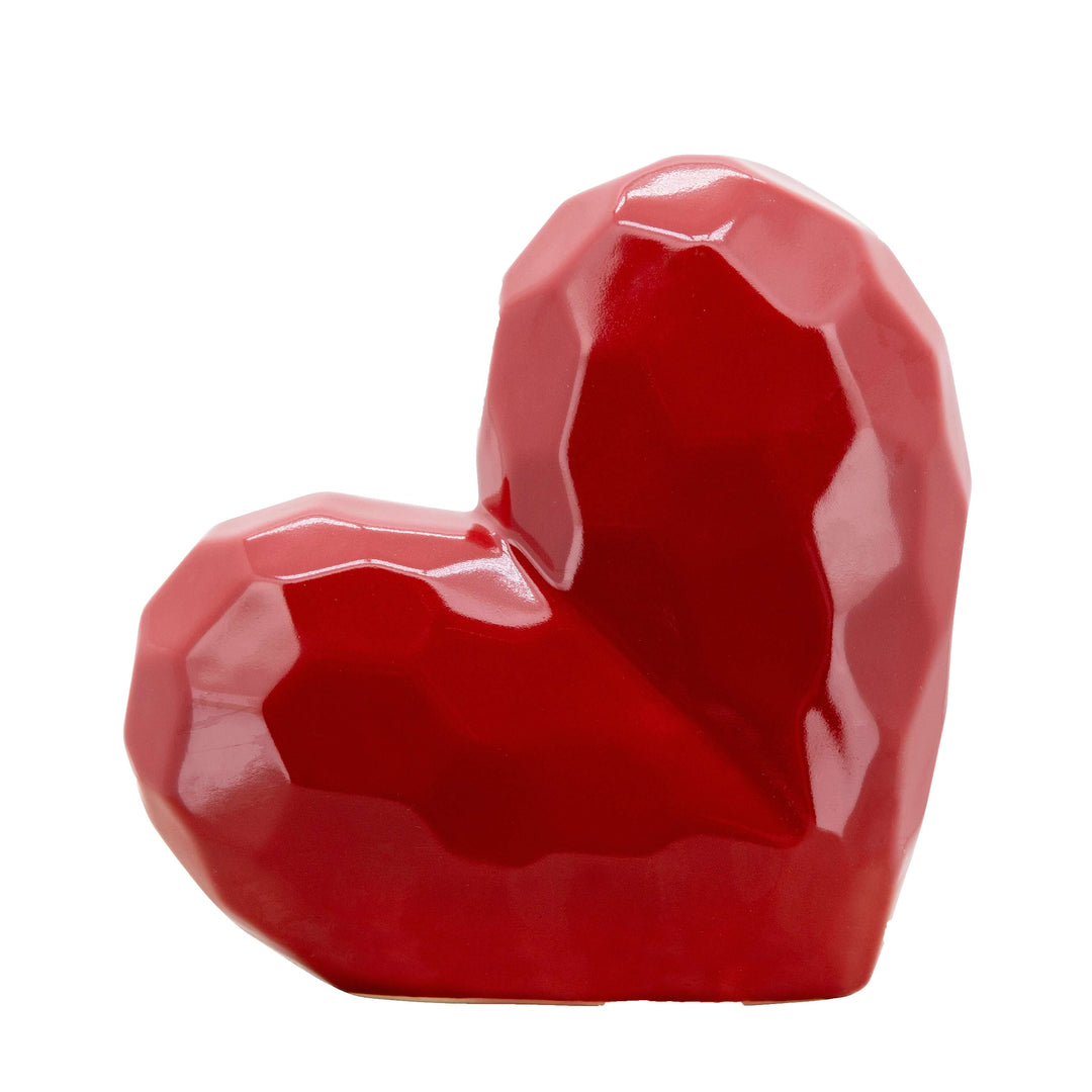 8" Red Heart Table Deco, 8"