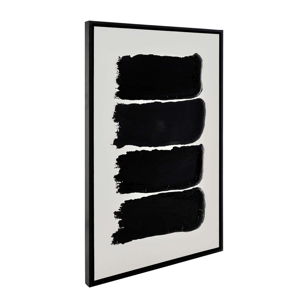 35x59,hand Painted  Black Resin Ingot Box 