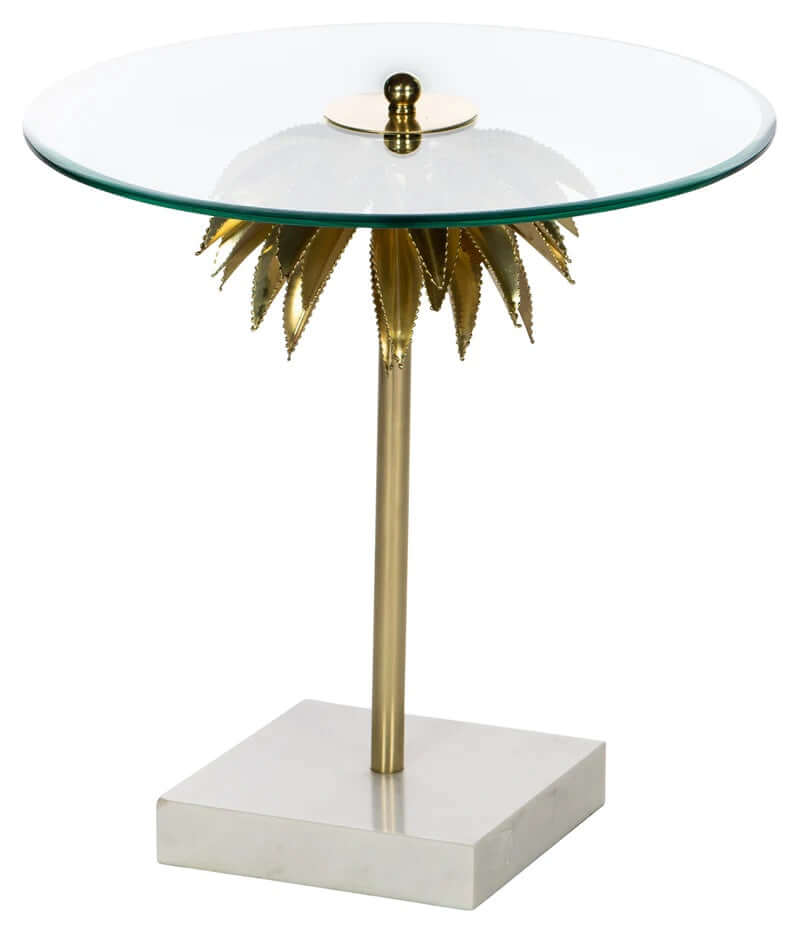 Palm Tree Side Accent Table